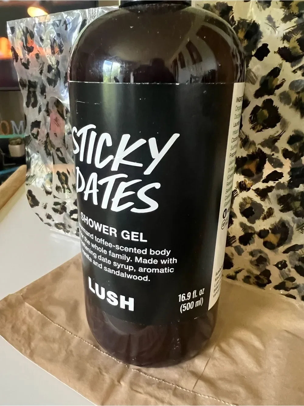 LUSH Sticky Dates Shower Gel - 16.9 oz SEALED